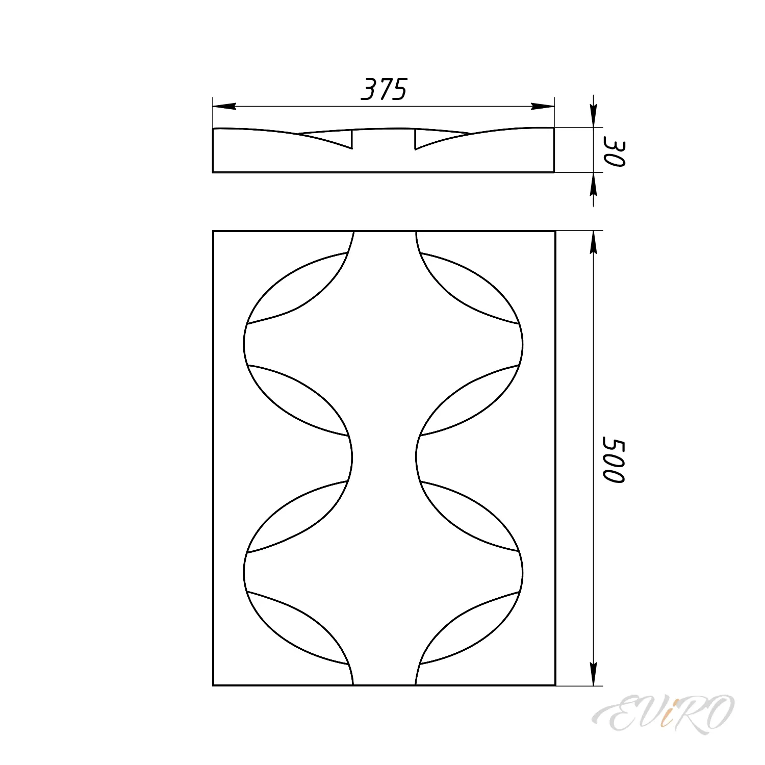 Гипсовая 3D панель EViRO Weaver Panel