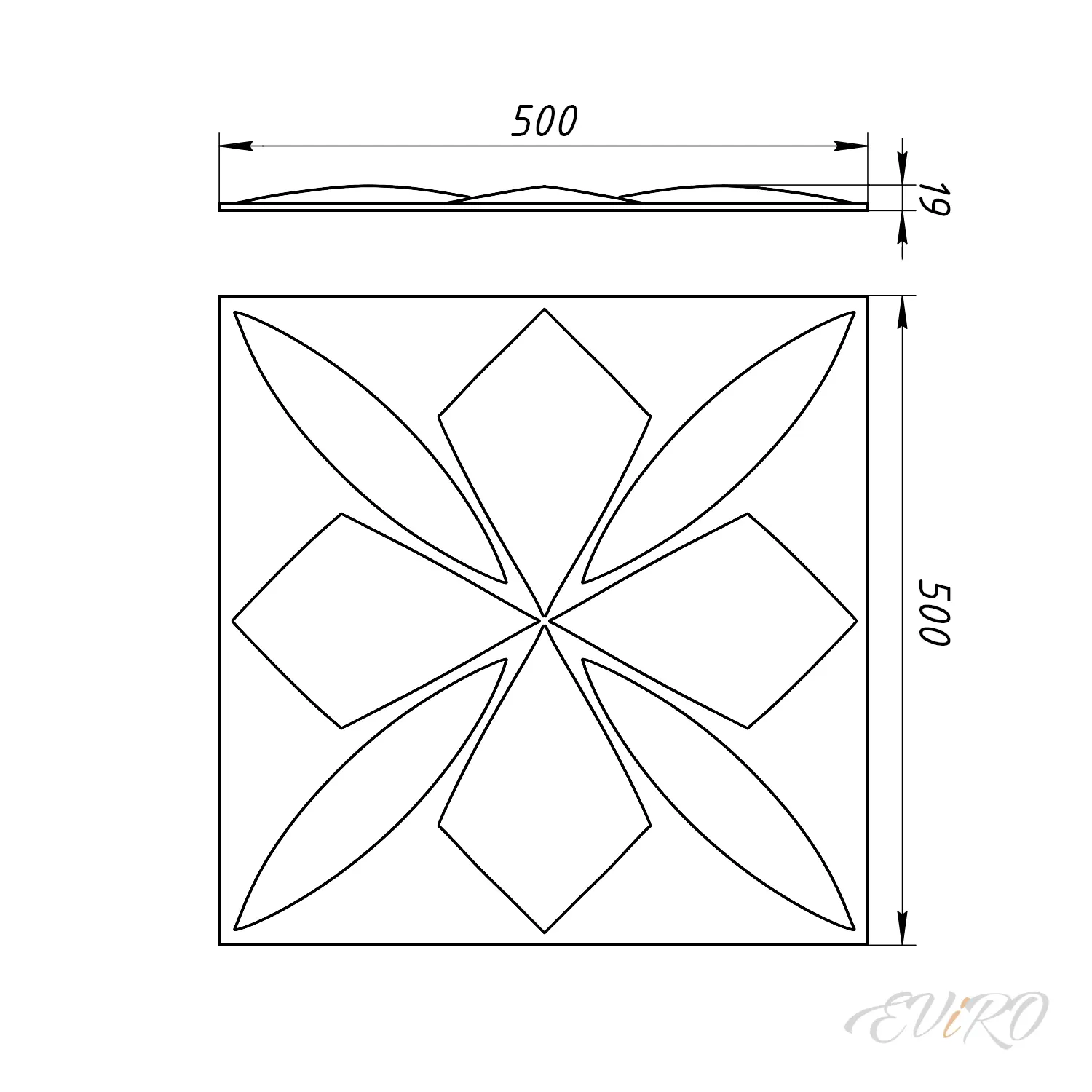 Гипсовая 3D панель EViRO Королевство