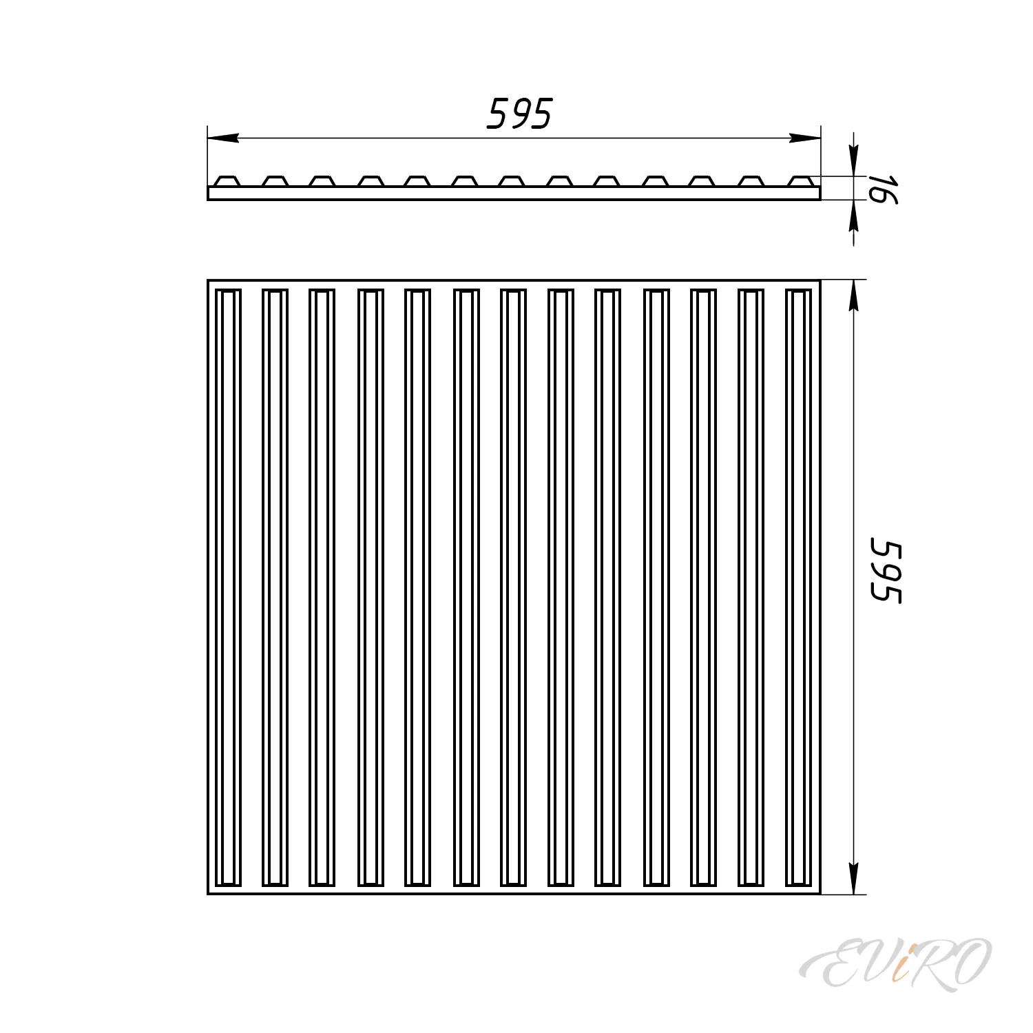 Гипсовая 3D панель EViRO Решетчатая