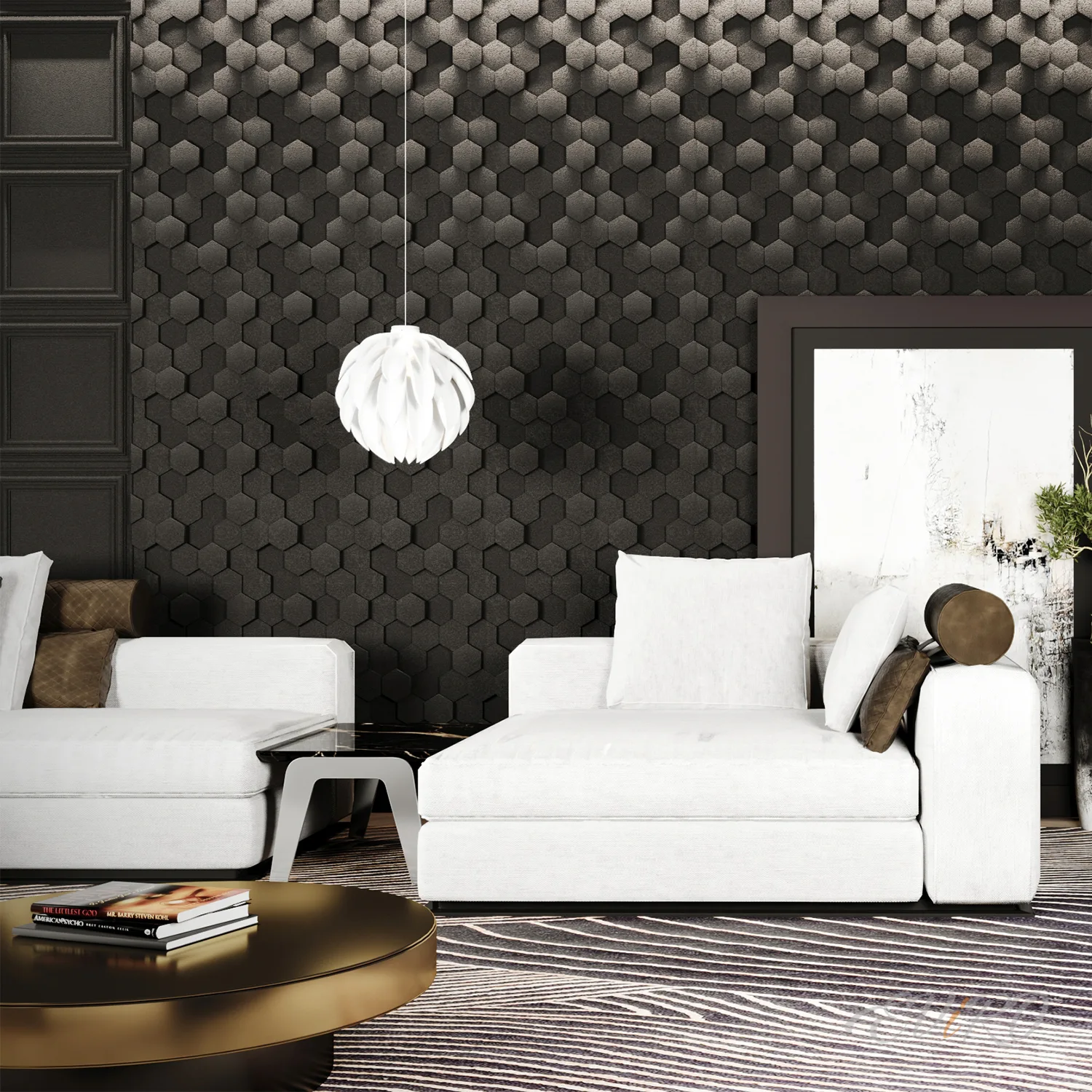 Гипсовая 3D панель EViRO Hive Panel