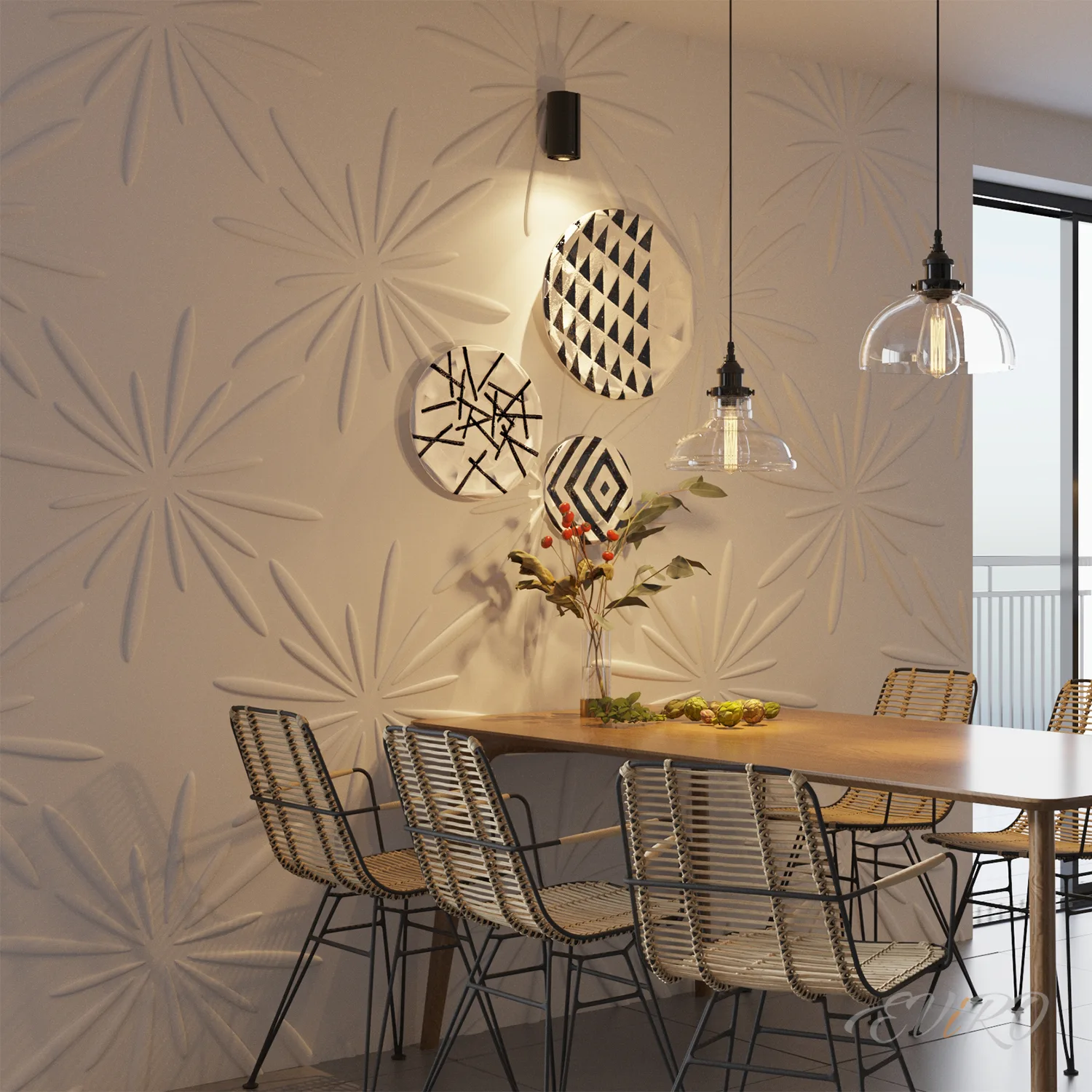 Гипсовая 3D панель EViRO Искра