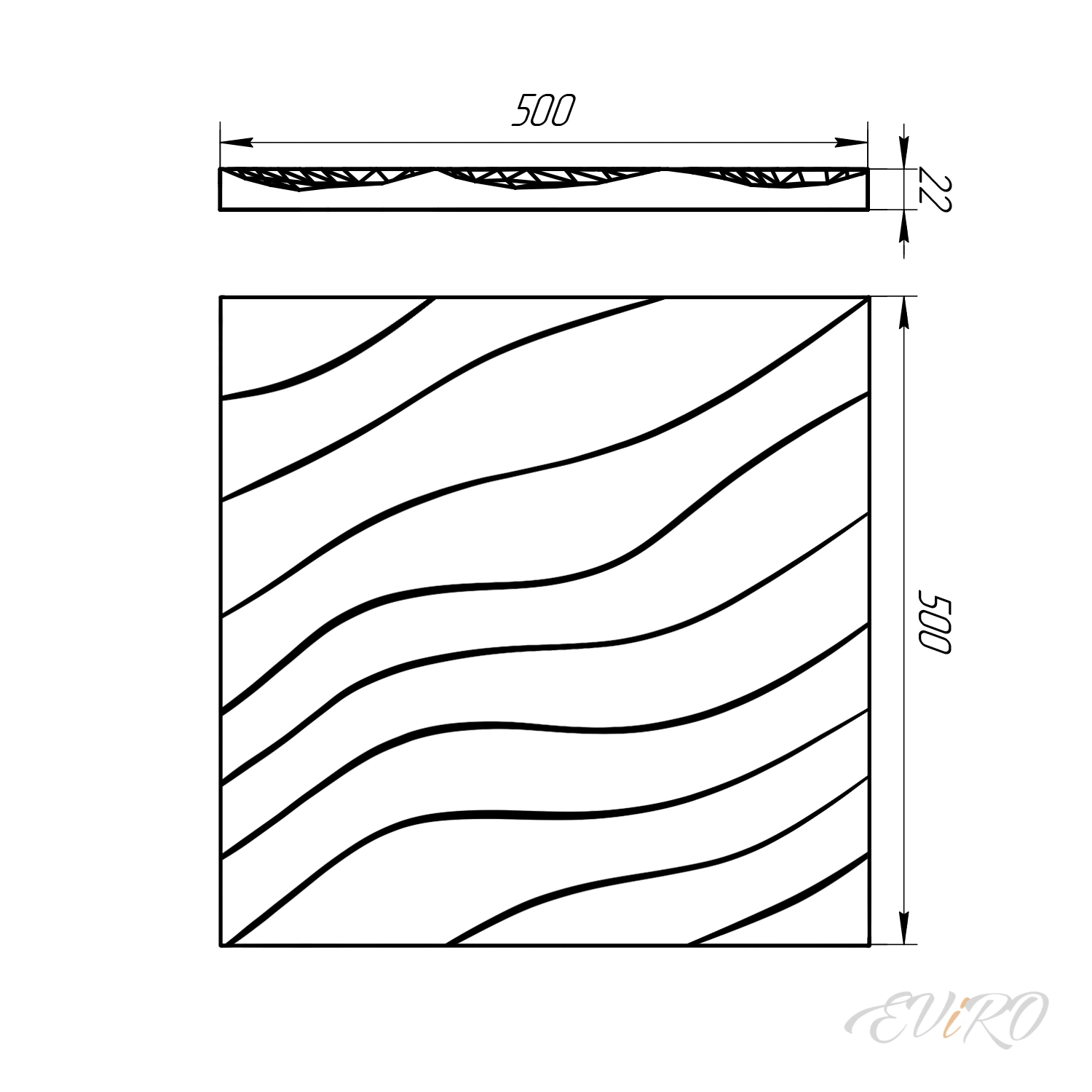 Гипсовая 3D панель EViRO Дюны