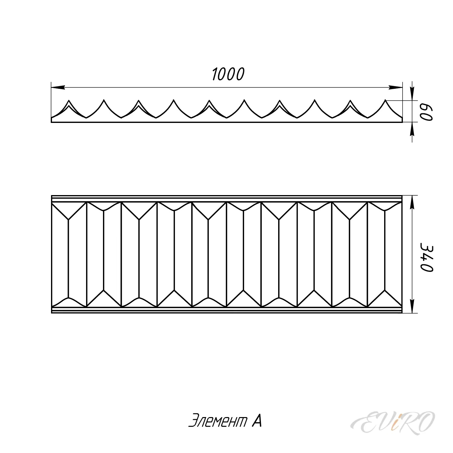 Гипсовая 3D панель EViRO Deco