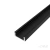 MIC-2000 ANOD светодиодный профиль накладной алюминиевый с рассеивателем (чёрный)