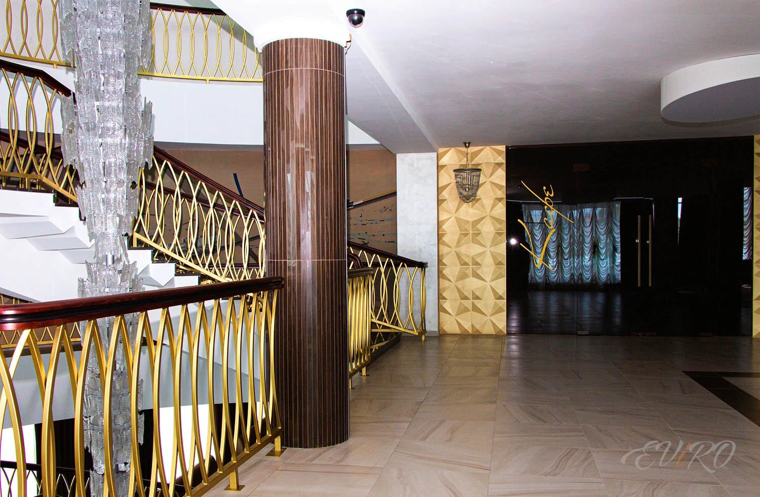 Реконструкция Дворца Культуры Железнодорожников с использованием гипсовых 3D панелей с LED подсветкой